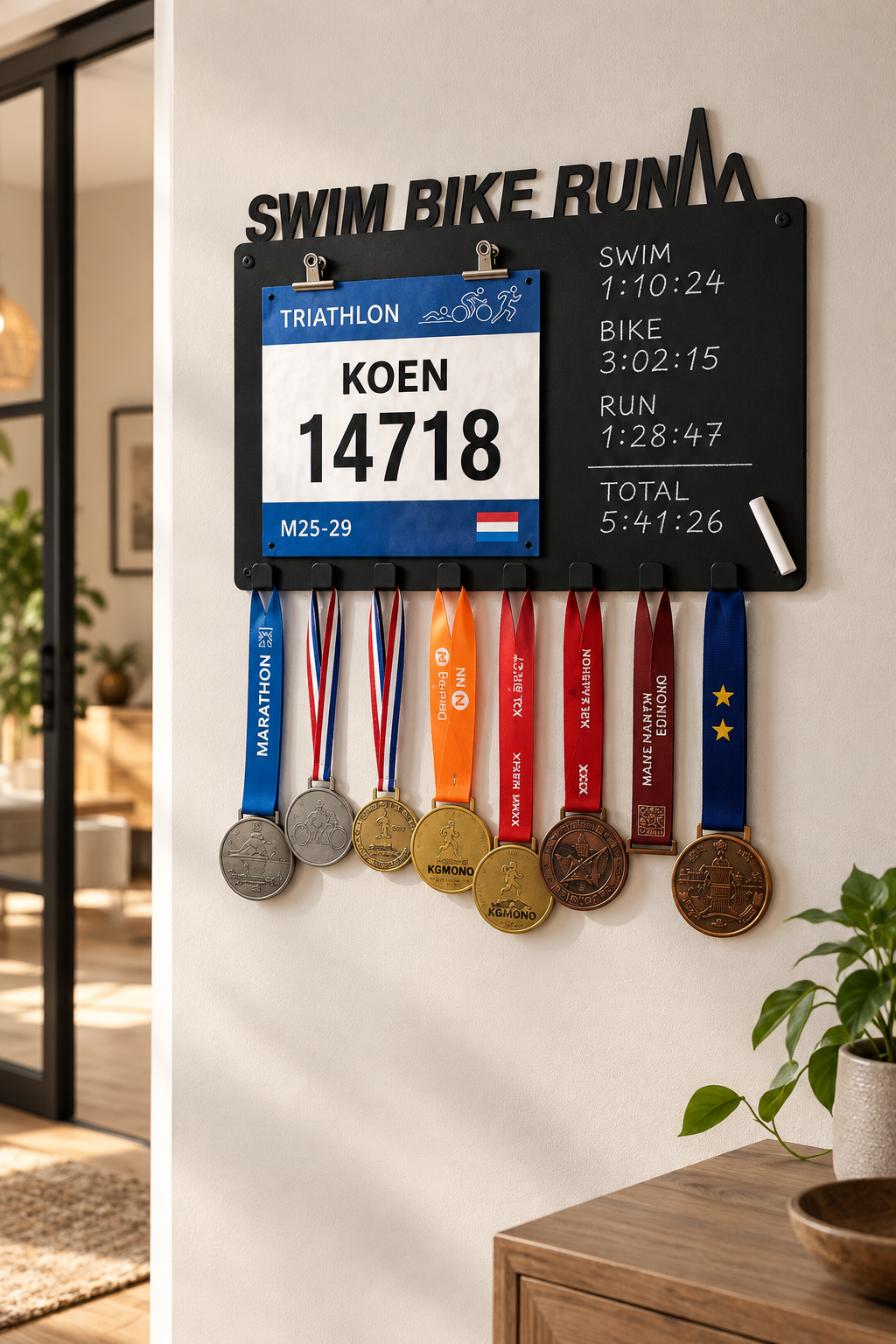 Medaille hanger - Triathlon