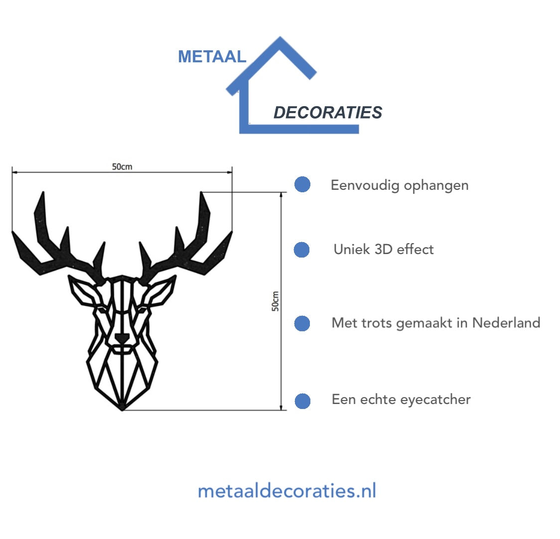 Geometrische hertenkop